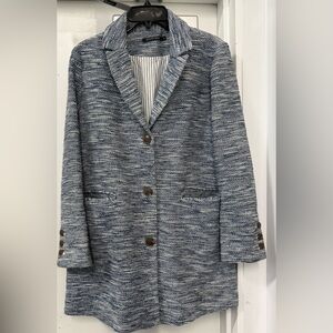 Monopri femme Women's Blue Textured Coat